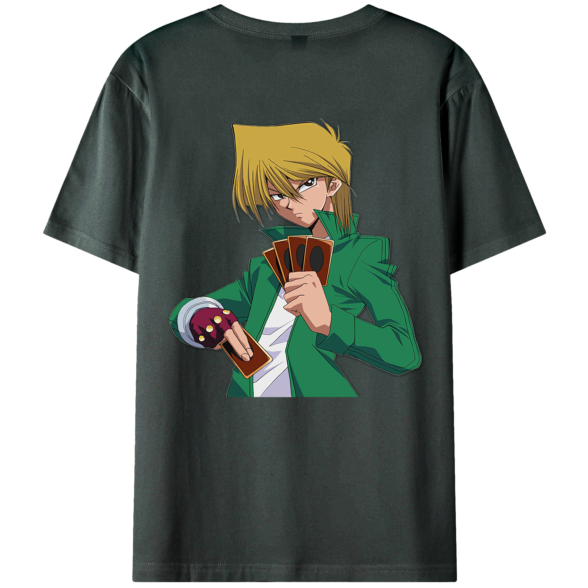 （画像用） 遊☆戯☆王 Yu-Gi-Oh! 綿100％ メンズ半袖Tシャツ（バックプリント） 通気性